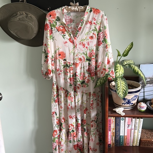 Zara Statement Floral Dress - Picture 2 of 9